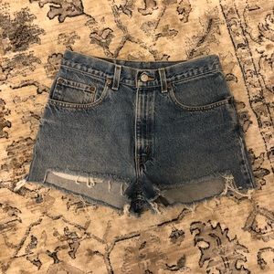Levis cutoff jean shorts, 550 relaxed fit
